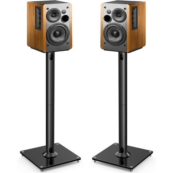 PERLESMITH Floor Speaker Stands for Bookshelf Speakers