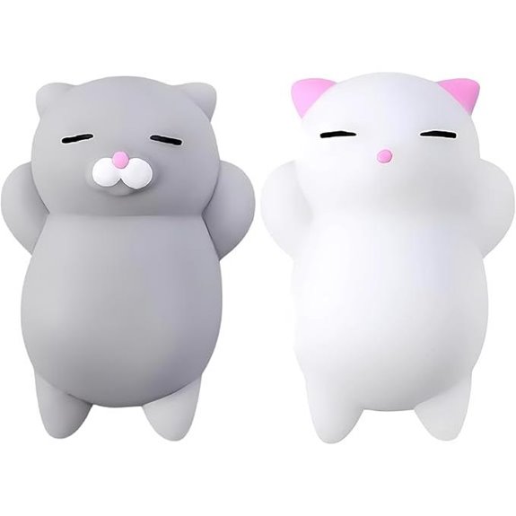 Nutty Toys Squishy Cat Set - Stress Relief Kawaii Kitties