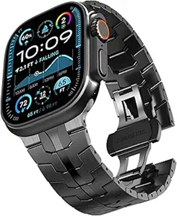 CHANCHY Stainless Steel Apple Watch Band for Series 1-8