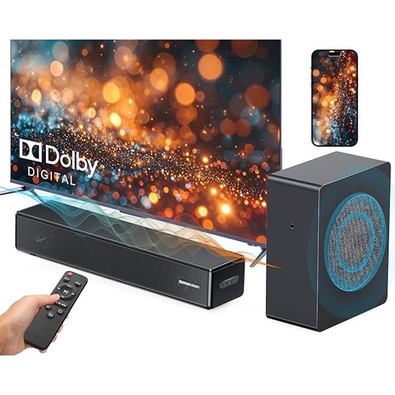 2.1 Channel Soundbar with Subwoofer and Remote