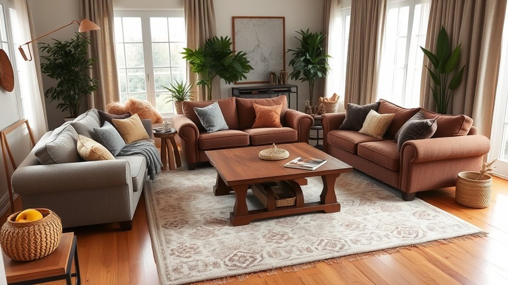 strategic furniture arrangement prevents echoes