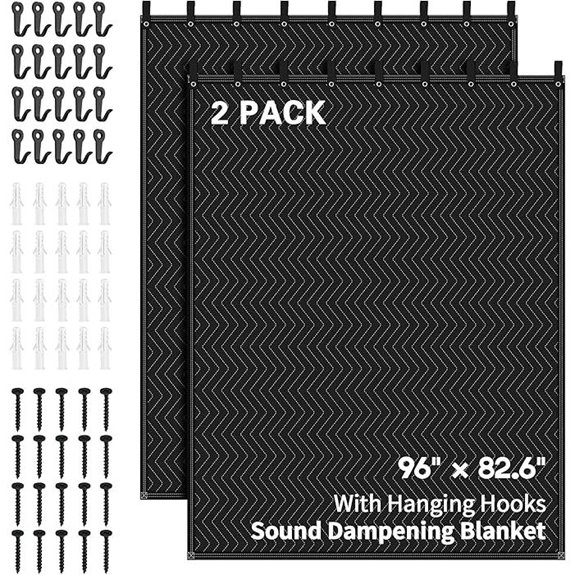 Sound Dampening Studio Blanket (2 Pack 96x80)
