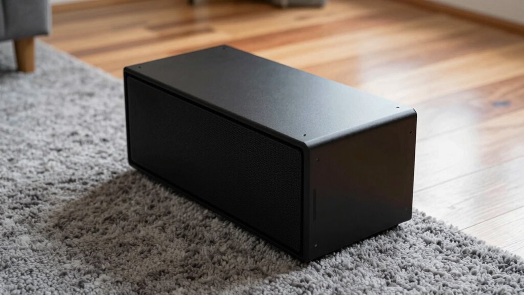 subwoofer performance varies with flooring
