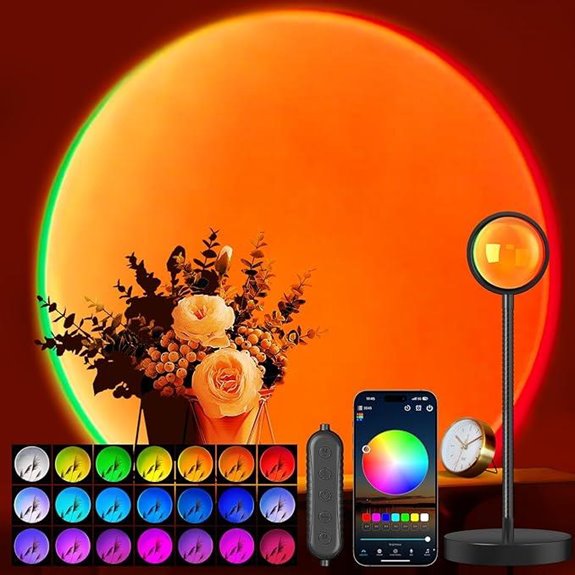 Sunset Projector Lamp with App Rotation and Colors