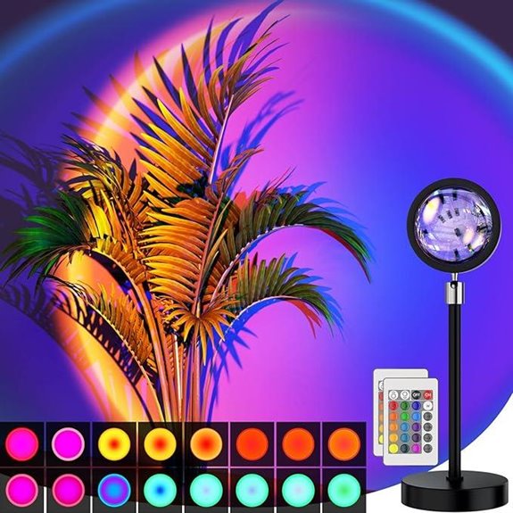 Sunset Projection LED Night Light with Remote