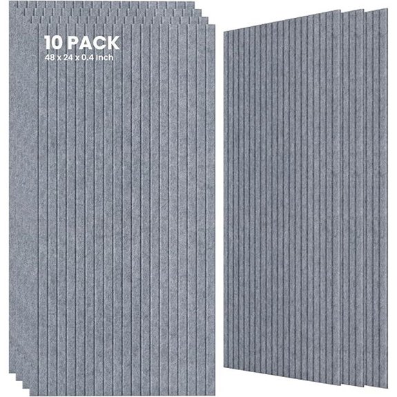 10 Pack Acoustic Foam Soundproof Panels for Walls