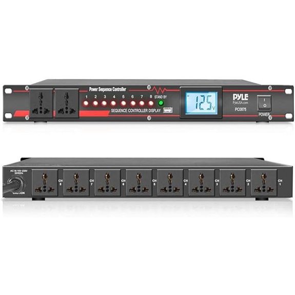 Pyle 10 Outlet Power Sequencer with Surge Protection
