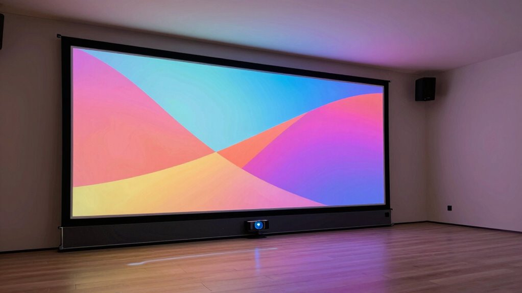 top 12 floor rising projector screens