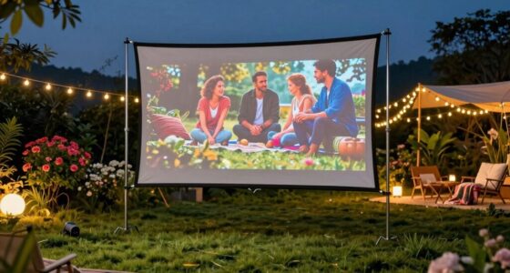 top outdoor projector screens