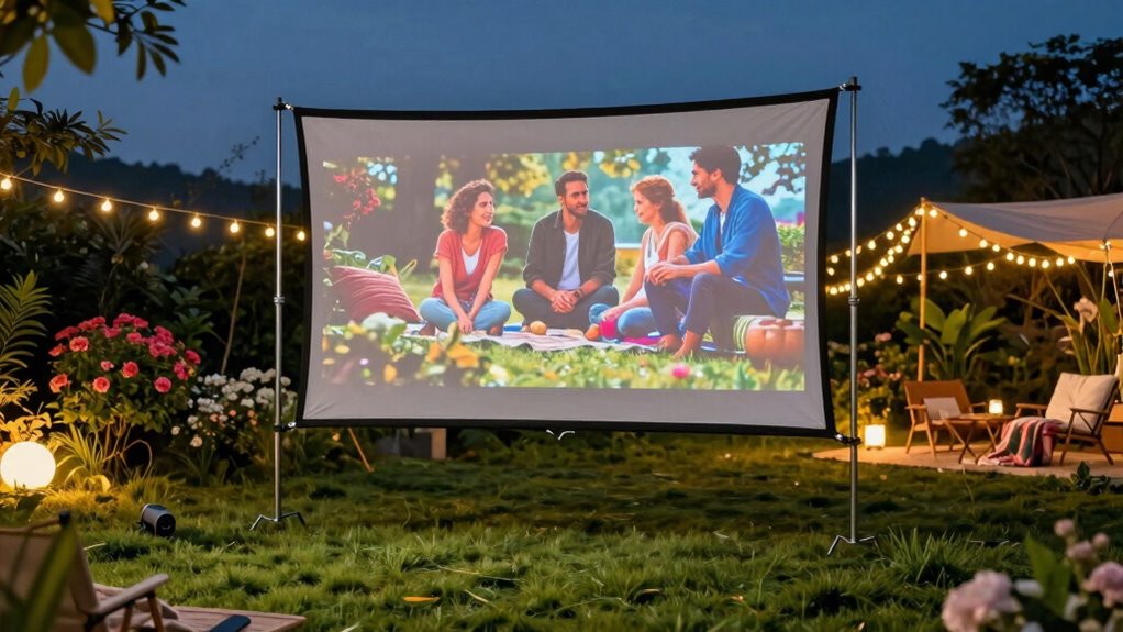 top outdoor projector screens