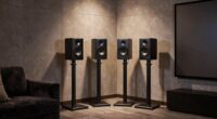 top rear speaker stands