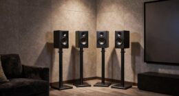 top rear speaker stands