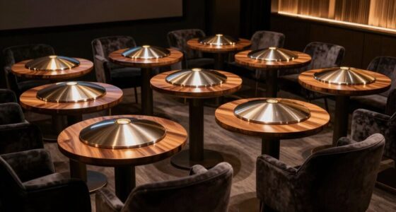 top swivel theater tables