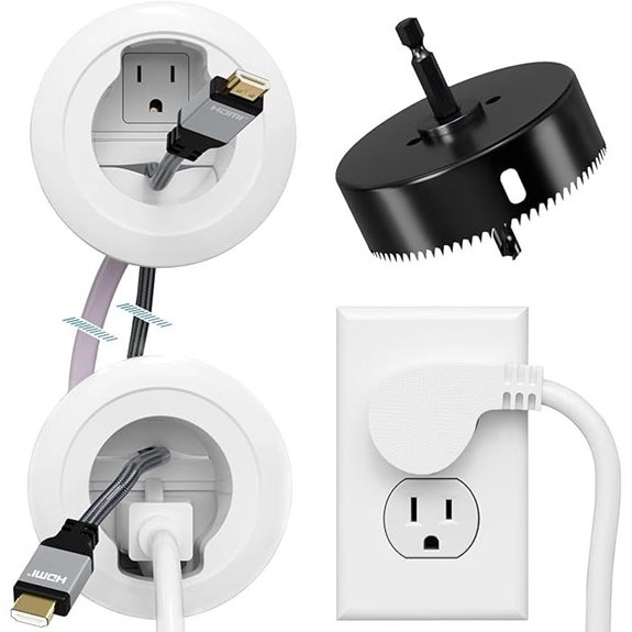 Wall Cable Management Kit for TV Wall Mounting