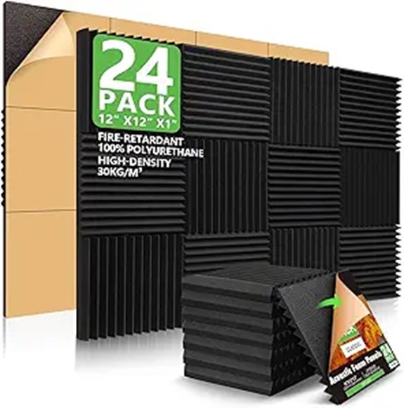 24 Pack Acoustic Foam Wall Panels