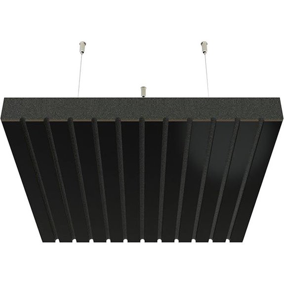 2 Pack Ceiling Acoustic Panels with Mounting Kit