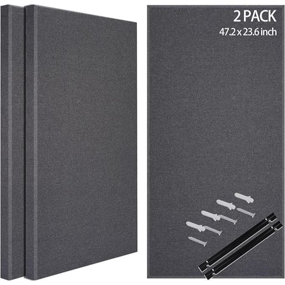 BUBOS Acoustic Wall Panels 2-Pack 47.2x23.6