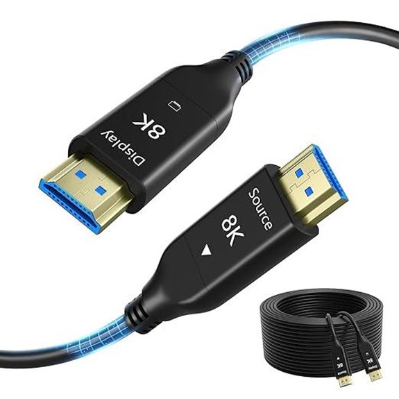 8K 75FT Fiber Optic HDMI Cable with HDR and 48Gbps