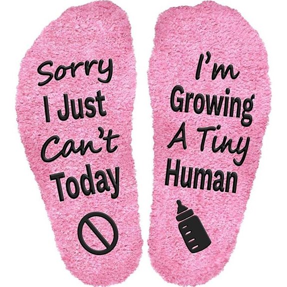 Sorry I Can’t Today Pregnancy Socks for Mom-to-Be
