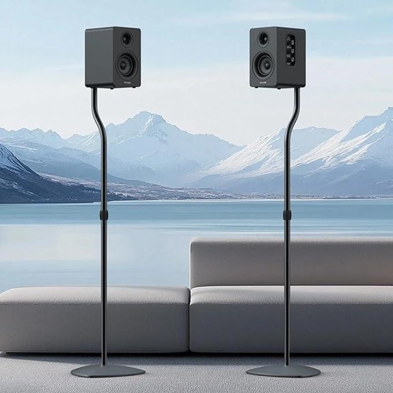 Adjustable Universal Speaker Stands for Home Theater