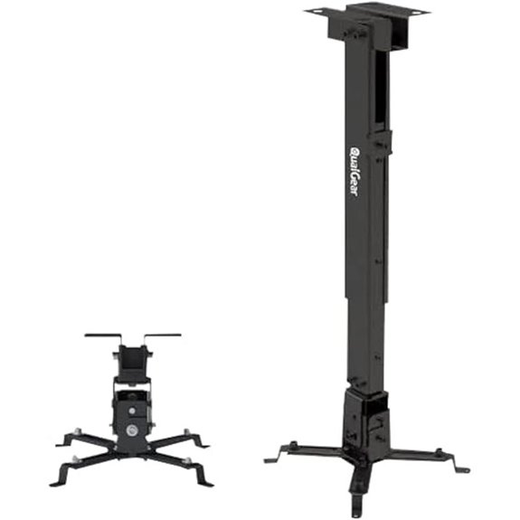 QualGear QG-PM-002-BLK Universal Projector Ceiling Mount Black