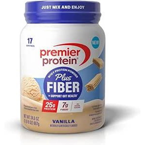 Premier Protein Powder Plus Fiber Vanilla