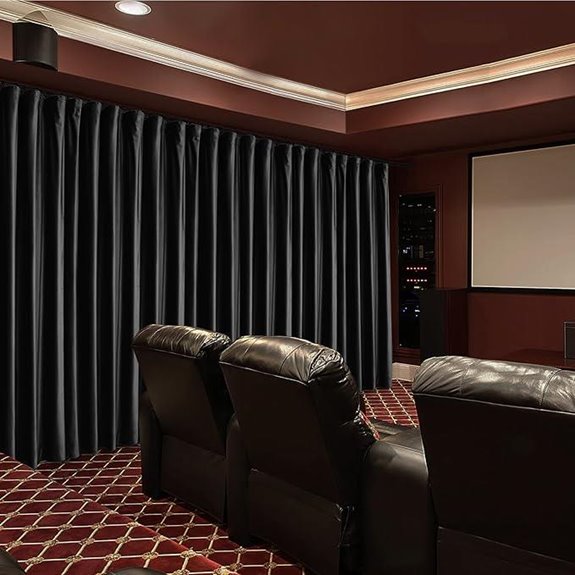 Fcosie Velvet Blackout Home Theater Curtain (1 PC)