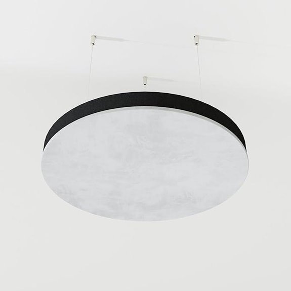 2 Pack Velvet Acoustic Panel Art Cloud CIRCLES