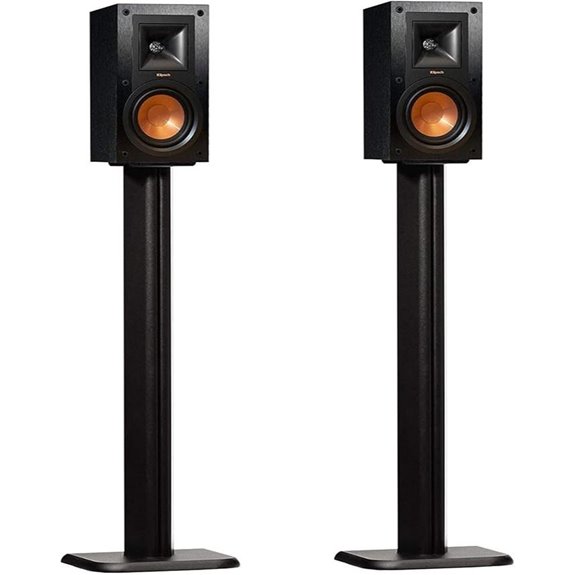 ECHOGEAR Floor Speaker Stands with Vibration Absorption
