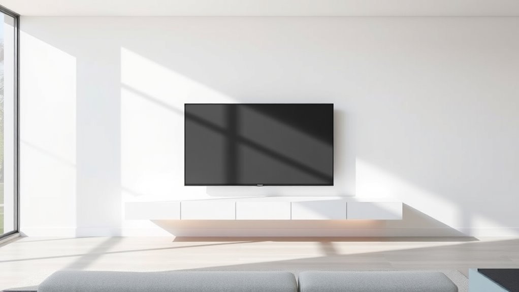 wall compatibility and cable management