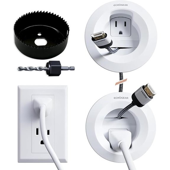 wall mounted cable extension kit