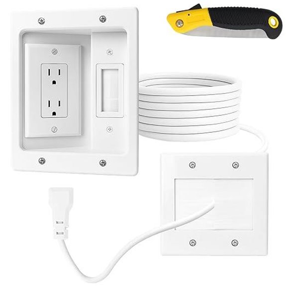 wall mounted tv cable concealment
