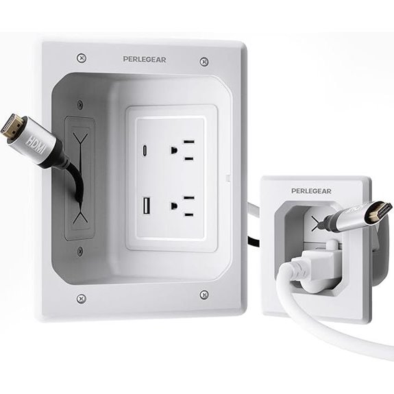 Perlegear Wall TV Cable Management Kit