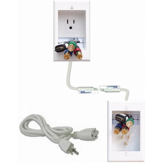 wall mounted tv cord concealment