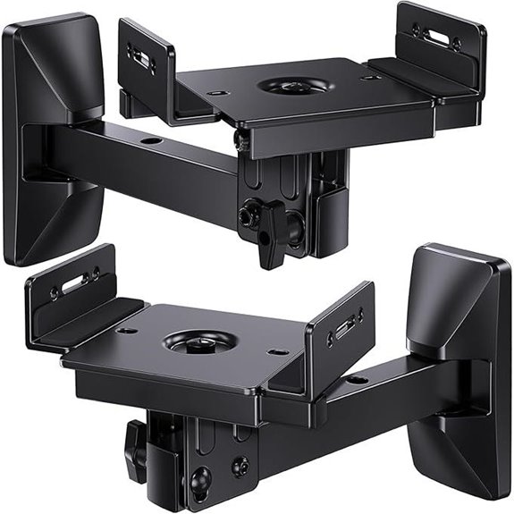 Pipishell Wall Mounts for Bookshelf Speakers (Pair)