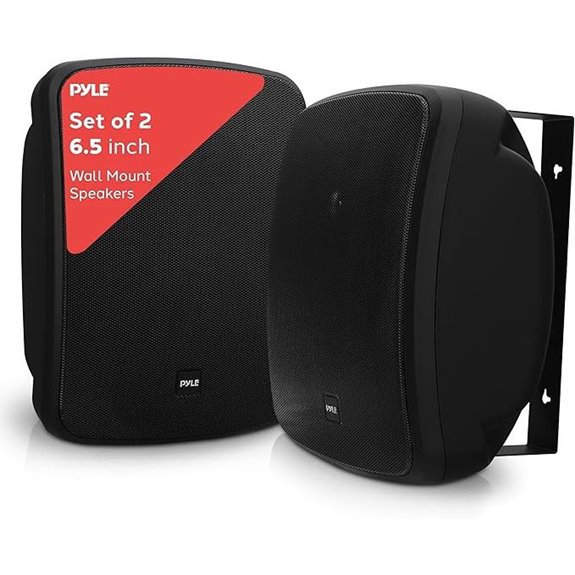 Pyle Waterproof Bluetooth Dual Wall Speakers (Black)