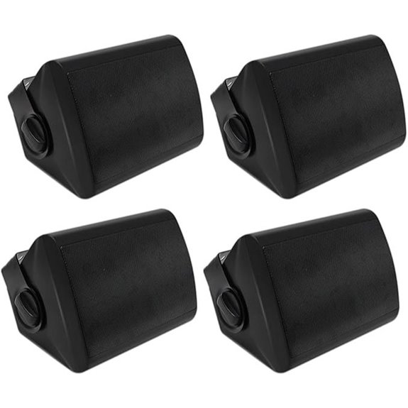 Herdio 5.25 Waterproof Indoor/Outdoor Wall Speakers (2 Pairs)