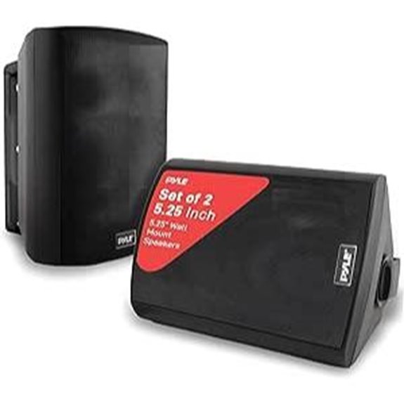 Pyle Waterproof Wall Mount Speaker System (Black)