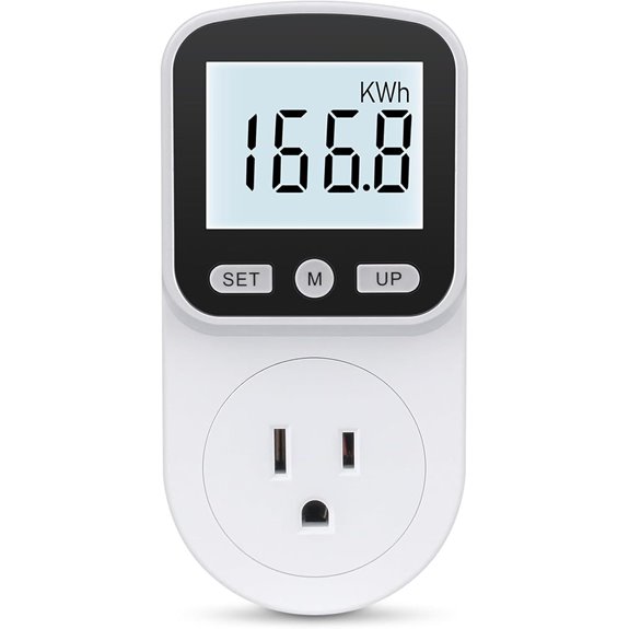 Energy Monitor Watt Meter with Backlight and Overload Protection