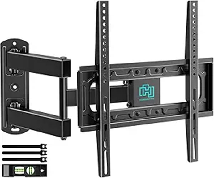 Weatherproof Full Motion TV Wall Mount for 26-65 inch