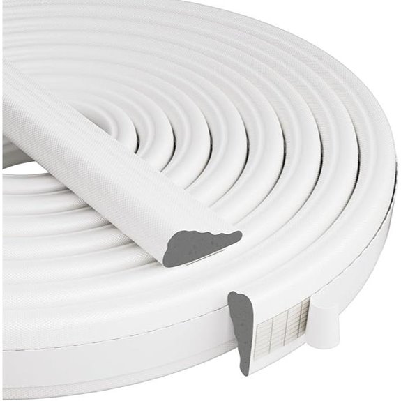 Wedge Window Weather Stripping Door Seal 118” White