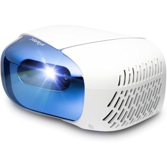 NOMVDIC L500 RGB Triple Laser Projector (White)