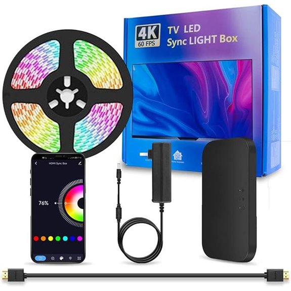 RGBIC WiFi LED Backlight with HDMI Sync for 75-85 inch TVs