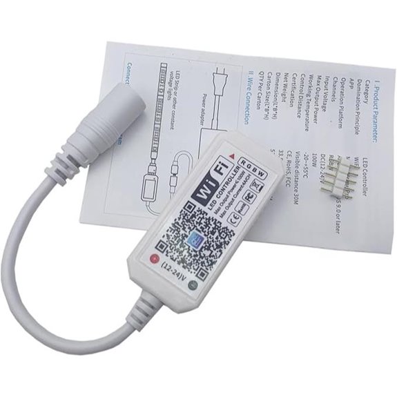 WiFi RGBW LED Strip Light Controller with App