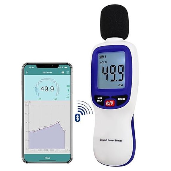 Portable Bluetooth Decibel Meter with Data Logging