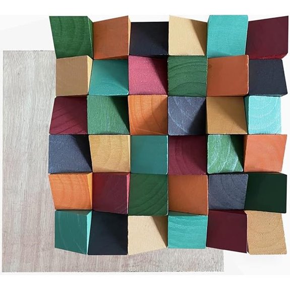 Wood Acoustic Diffuser Wall Panels (11.8x11.8x1.2 inches)