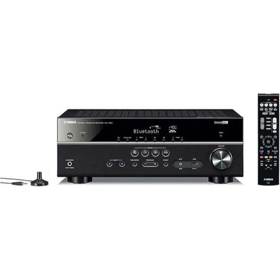 Yamaha RX-V385 5.1-Channel 4K Ultra HD AV Receiver with Bluetooth (Renewed)