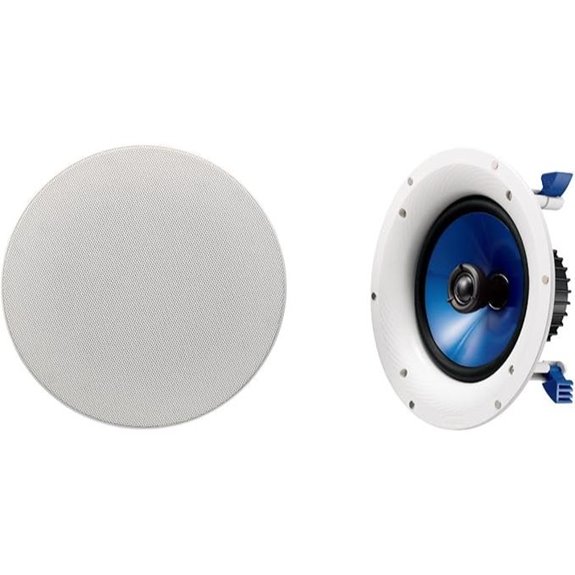 Yamaha NS-IC800 140 Watt 8-Inch 2-Way In-Ceiling Speakers - Pair (White)