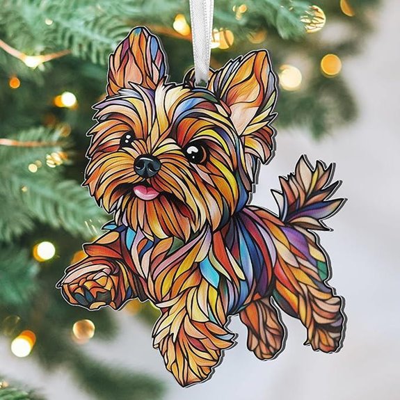 FLAGWIX Yorkie Christmas Ornament - Dog Lover Gift