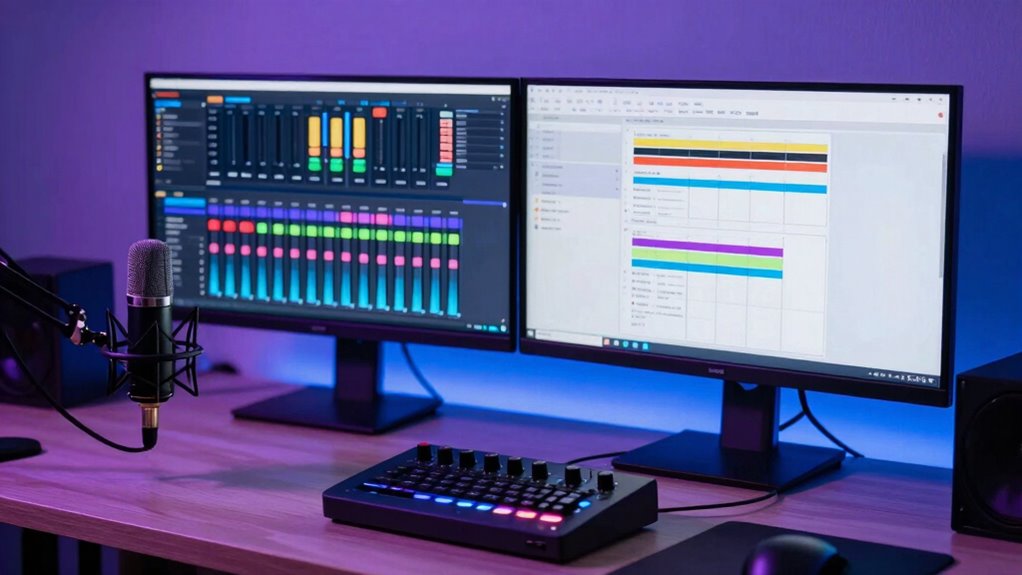 balanced synchronized audio mixing